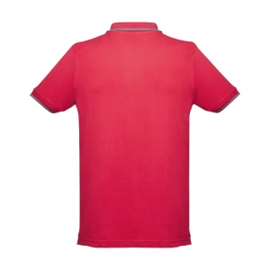 THC ROME. Polo bicolore en coton pour hommes 16