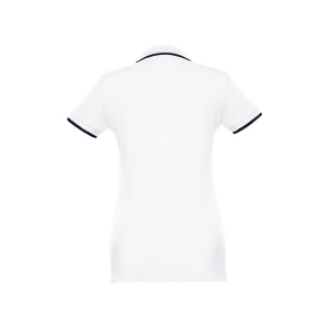 THC ROME WOMEN WH. Polo bicolore en coton pour femme 5