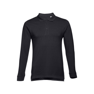 THC BERN. Polo à manches longues en coton cardé pour hommes 12