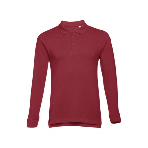 THC BERN. Polo à manches longues en coton cardé pour hommes 8