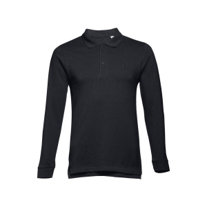 THC BERN. Polo à manches longues en coton cardé pour hommes 2