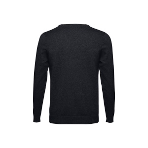THC MILAN. Pull col V pour homme en coton et polyamide 7