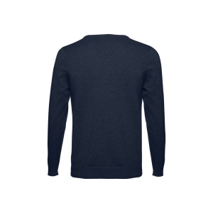 THC MILAN. Pull col V pour homme en coton et polyamide 11