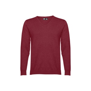 THC MILAN. Pull col V pour homme en coton et polyamide 3