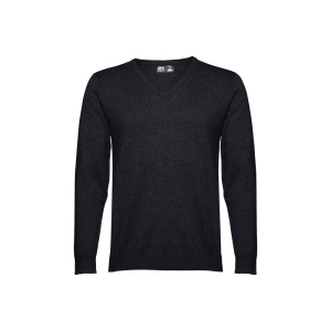 THC MILAN. Pull col V pour homme en coton et polyamide 2