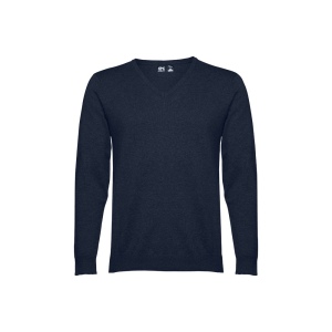 THC MILAN. Pull col V pour homme en coton et polyamide 4