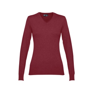 THC MILAN WOMEN. Pull à col V pour femmes en coton et polyamide 3