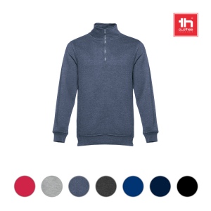 THC BUDAPEST. Sweat-shirt col zippé unisexe 10