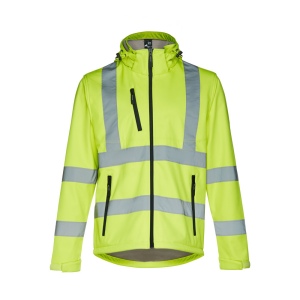 THC ZAGREB WORK. Veste softshell haute visibilité (unisexe) 4