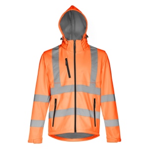 THC ZAGREB WORK. Veste softshell haute visibilité (unisexe) 12