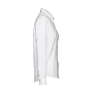 THC TOKYO WOMEN WH. Chemise oxford à manches longues pour femmes. Couleur blanche 5