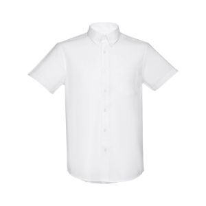 THC LONDON WH. Chemise oxford à manches courtes pour homme. Couleur blanche 3
