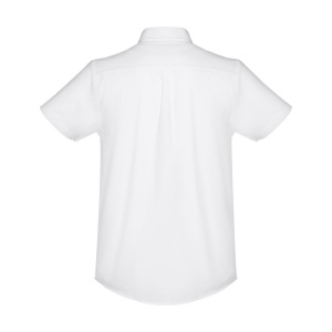 THC LONDON WH. Chemise oxford à manches courtes pour homme. Couleur blanche 4