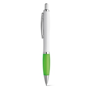 MOVE BK. Stylo à bille en ABS blanc avec clip en métal 9