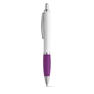 MOVE BK. Stylo à bille en ABS blanc avec clip en métal 13