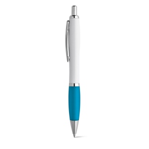 MOVE BK. Stylo à bille en ABS blanc avec clip en métal 6
