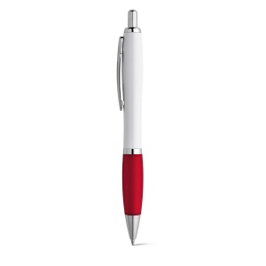 MOVE BK. Stylo à bille en ABS blanc avec clip en métal 3