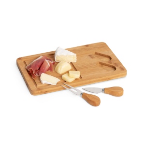 WOODS. Plateau de formage avec 2 ustensiles en bambou e acier inoxydable 3