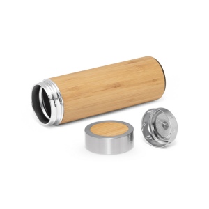 NATUREL. Bouteille thermos en bambou et acier inoxydable (90 % recyclé) 430 mL 5