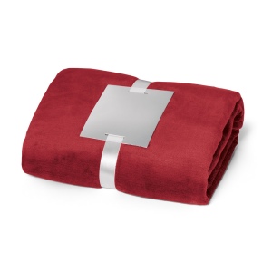 DYLEAF. Couverture polaire (240 g/m²) avec ruban pour carte de personnalisation 3