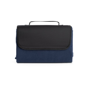 RILEY. Couverture pique-nique en polaire (180 g/m²) avec visière 6