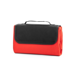 RILEY. Couverture pique-nique en polaire (180 g/m²) avec visière 4