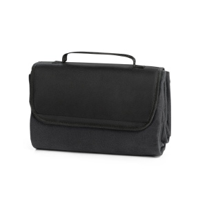RILEY. Couverture pique-nique en polaire (180 g/m²) avec visière 2