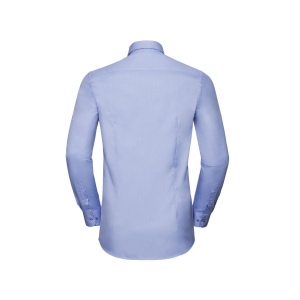 MEN'S LONG SLEEVE TAILORED CONTRAST HERRINGBONE SHIRT 5