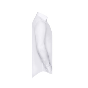 MEN'S LONG SLEEVE TAILORED CONTRAST HERRINGBONE SHIRT 7