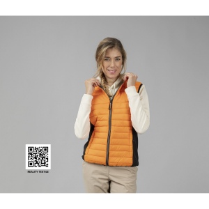 Bodywarmer bi-matière femme
