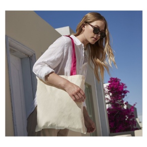 Sac shopping aux anses contrastées