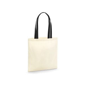 Sac organique en coton canvas avec anses contrastées 4