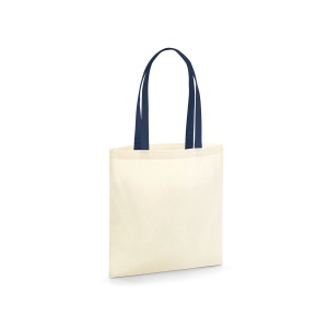 Sac organique en coton canvas avec anses contrastées 5