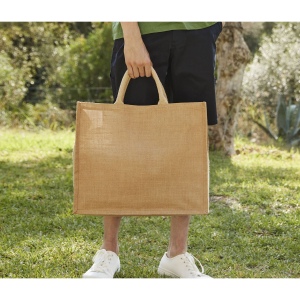 Grand sac shopping en toile de jute