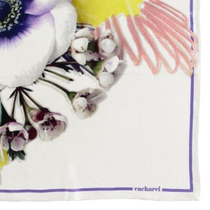 Foulard soie Madeleine White 2