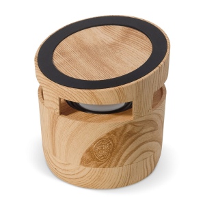 Enceinte 3W et Chargeur sans fil 5W en bois 2