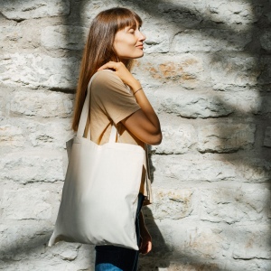 Sac à bandoulière coton 140g/m² 38x42cm 5