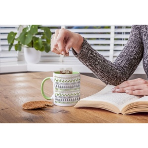 Mug en céramique de haute qualité avec côté intérieur coloré 14