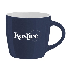 Mug de qualité en céramique avec côté extérieur coloré et grande anse 2