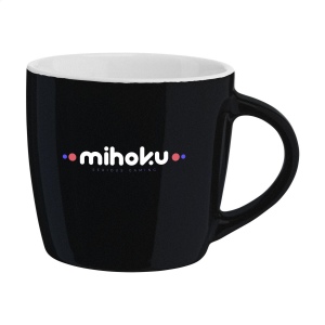Mug de qualité en céramique avec côté extérieur coloré et grande anse 3
