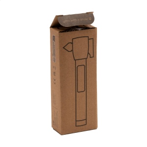 Outil 4-en-1 en aluminium pour la voiture muni d'un marteau de secours, d'un couteau pour ceinture de sécurité, d'un aimant et d'une lampe de poche avec une lumière COB 7