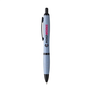 Stylo à bille à encre bleue, fabriqué à 50% en PP et à 50% en paille de blé 3