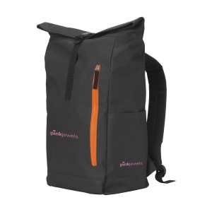 Sac à dos urbain robuste et pratique en polyester 600 D résistant avec une doublure en PVC imperméable et partiellement en nylon 49
