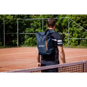 Sac à dos urbain robuste et pratique en polyester 600 D résistant avec une doublure en PVC imperméable et partiellement en nylon 16