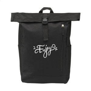 Sac à dos urbain robuste et pratique en polyester 600 D résistant avec une doublure en PVC imperméable et partiellement en nylon 6