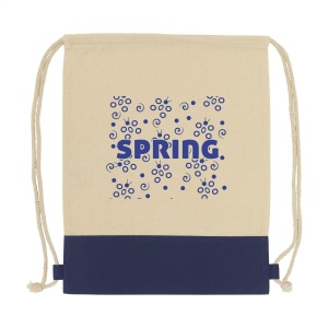 Sac à dos avec des cordons de serrage en 100% coton (125 g/m²) et une doublure colorée 5