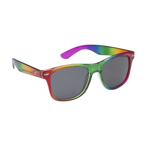 Lunettes de soleil avec une monture transparente de toutes les couleurs de l'arc-en-ciel 2