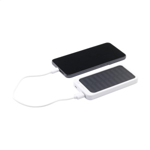 Batterie externe puissante, de haute capacité, en munie d'un panneau solaire et d'une batterie polymère rechargeable intégrée (4 000 mAh) 4