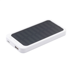 Batterie externe puissante, de haute capacité, en munie d'un panneau solaire et d'une batterie polymère rechargeable intégrée (4 000 mAh) 8