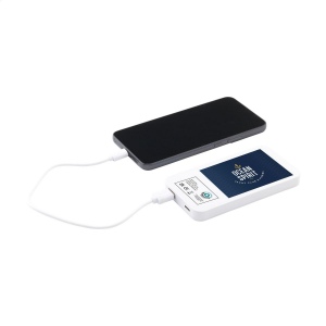 Batterie externe puissante, de haute capacité, en munie d'un panneau solaire et d'une batterie polymère rechargeable intégrée (4 000 mAh) 2